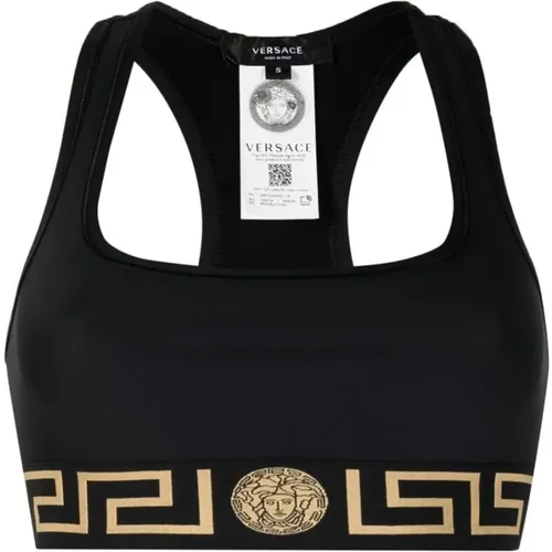 Schwarzes Topwear für Frauen , Damen, Größe: XS - Versace - Modalova