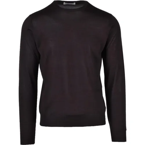 Luxuriöser Merino Seide Kaschmir Pullover , Herren, Größe: M - Filippo De Laurentiis - Modalova