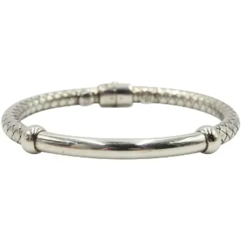 Pre-owned Silver bracelets , female, Sizes: ONE SIZE - Bottega Veneta Vintage - Modalova