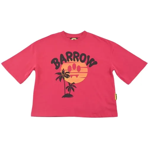 Gekürztes Bedrucktes T-Shirt - Barrow - Modalova