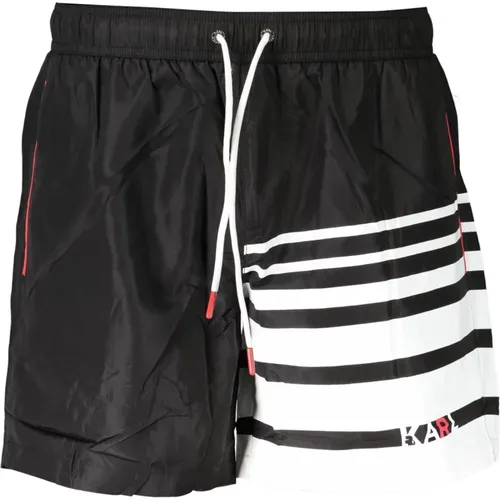 Strandbekleidung Badehose Schwarz Herren Stil - Karl Lagerfeld - Modalova