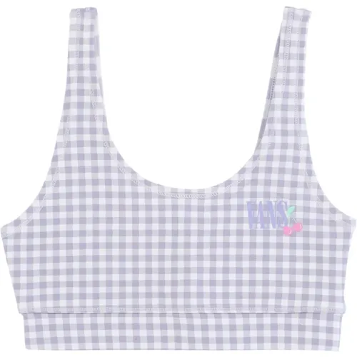 Gingham Bralet Lavender Top , Damen, Größe: S - Vans - Modalova