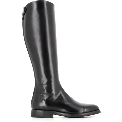 Leather Boots with Zipper Closure , female, Sizes: 3 UK - Alberto Fasciani - Modalova