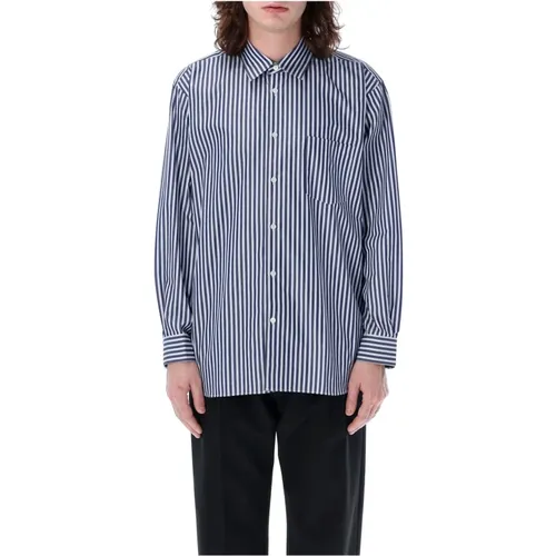 Stripes Boxy Fit Shirt , male, Sizes: M - Comme des Garçons - Modalova