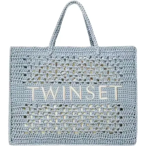 Bohemian Crochet Shopper Bag , female, Sizes: ONE SIZE - Twinset - Modalova