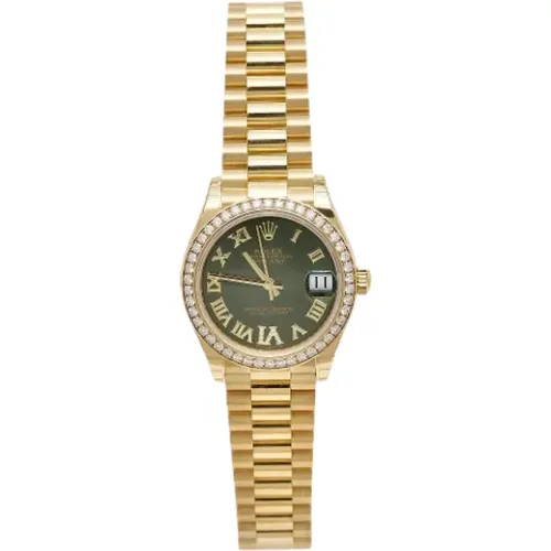 Pre-owned Stainless Steel watches , female, Sizes: ONE SIZE - Rolex Vintage - Modalova