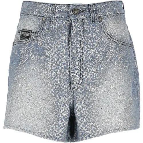 Denim Shorts , Damen, Größe: W26 - Versace Jeans Couture - Modalova