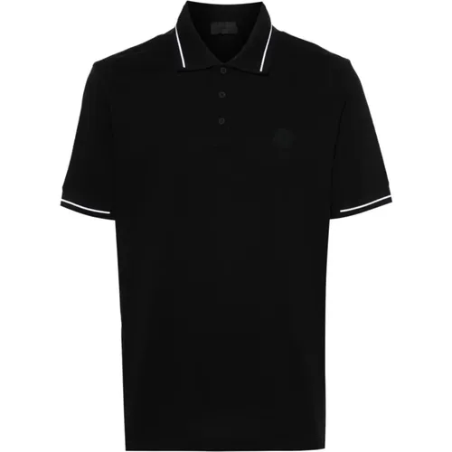 Contrast Trim Polo Shirt , male, Sizes: L - Moncler - Modalova