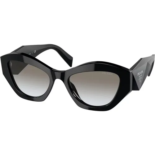 Grey Shaded Sonnenbrillen Symbole PR 07Ys , Damen, Größe: 53 MM - Prada - Modalova
