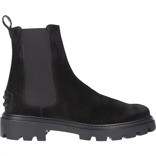 Chelsea Boots W08J0 Suede Leather , female, Sizes: 7 UK, 5 1/2 UK, 5 UK, 3 UK - TOD'S - Modalova