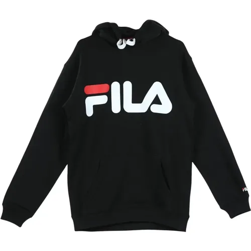 Klassisches Logo Hoody in Schwarz , Herren, Größe: S - Fila - Modalova