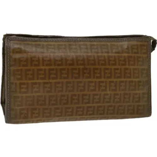 Pre-owned Canvas clutches , female, Sizes: ONE SIZE - Fendi Vintage - Modalova