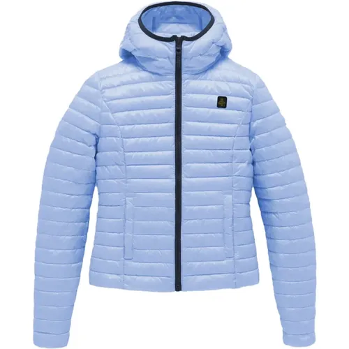 Lightweight Down Jacket with Elasticized Hood , female, Sizes: S - RefrigiWear - Modalova