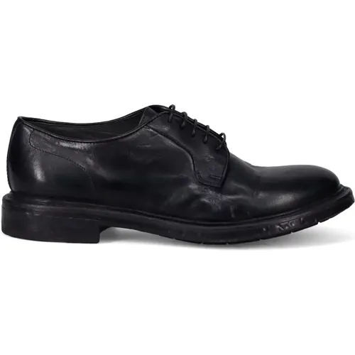 Classic Lace-up Flat Shoes , male, Sizes: 8 UK, 9 UK - Moma - Modalova