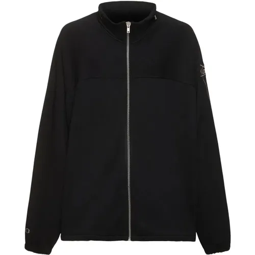 Schwarzer Windbreaker Pullover mit Logo-Details , Herren, Größe: 2XL - Rick Owens - Modalova