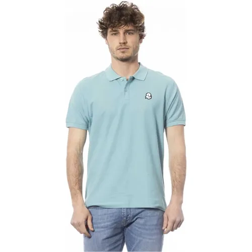 Blau Baumwoll Polo mit Logo , Herren, Größe: 2XL - Invicta - Modalova