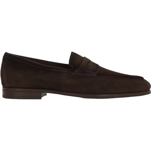 Vintage Suede Loafers , male, Sizes: 8 UK, 10 UK, 11 UK, 6 UK, 8 1/2 UK, 7 UK, 9 1/2 UK, 7 1/2 UK, 9 UK - Santoni - Modalova