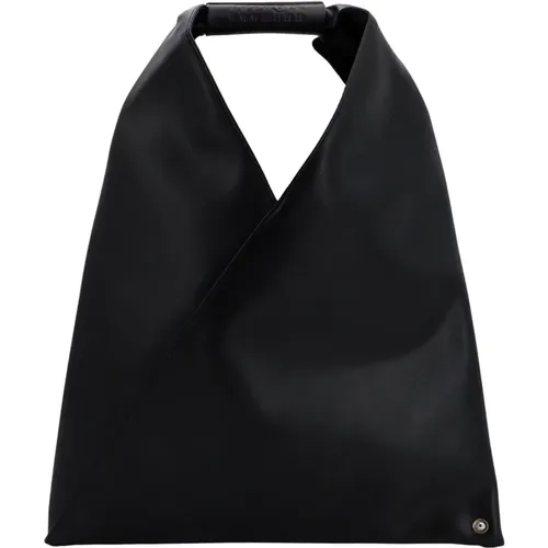 Handbag with Snap Button Closure , female, Sizes: ONE SIZE - MM6 Maison Margiela - Modalova