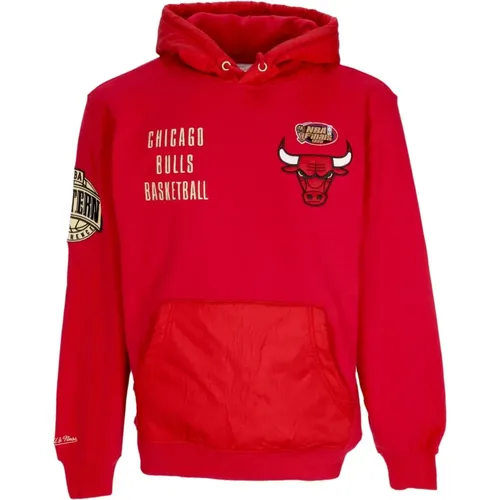 Chicago Bulls Vintage Logo Hoodie , Herren, Größe: M - Mitchell & Ness - Modalova