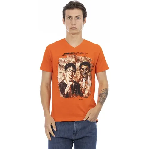 T-Shirts , Herren, Größe: M - Trussardi - Modalova