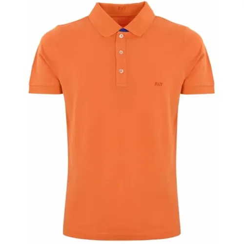 Bicolor Polo Shirt with Double Collar , male, Sizes: S, 3XL, M, 2XL, L, XL - Fay - Modalova
