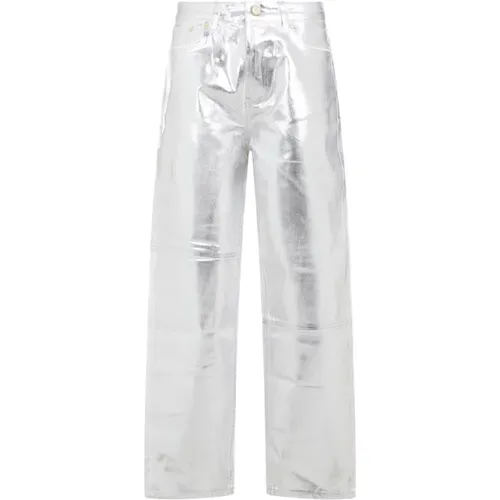 Foil Stary Denim Jeans , Damen, Größe: W26 - Ganni - Modalova