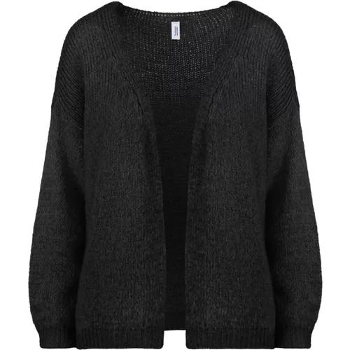 Cozy Mohair Blend Winter Cardigan , female, Sizes: L - BomBoogie - Modalova