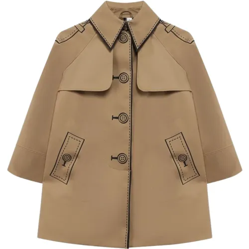 Beiger Kinder Trench mit Klassischem Kragen - Burberry - Modalova