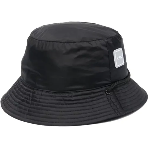 Schwarze Logo Bucket Cap Urbaner Stil - A.P.C. - Modalova