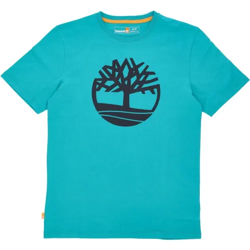 Blauer Tree Tee Herren T-Shirt , Herren, Größe: XL - Timberland - Modalova