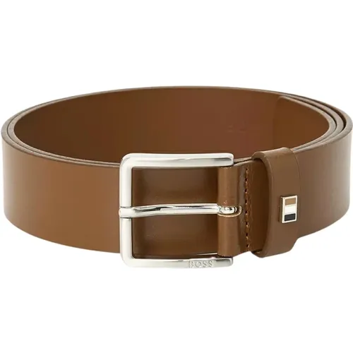 Leather Belts for Men , male, Sizes: 80 CM, 85 CM - Hugo Boss - Modalova