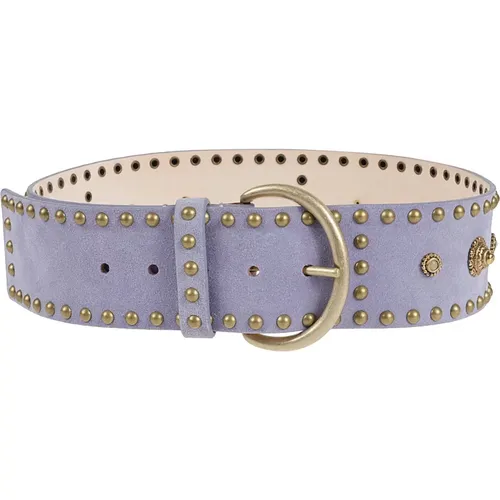 Leather Lilac Belt Made in Italy , female, Sizes: M - Alessia Zamattio - Modalova