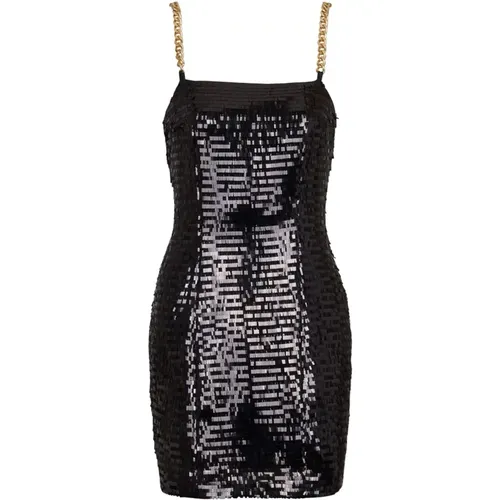 Sequin Dress , female, Sizes: M - Balmain - Modalova