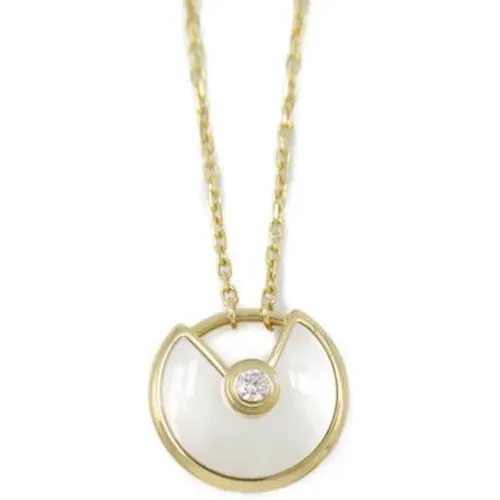 Pre-owned Gold necklaces , female, Sizes: ONE SIZE - Cartier Vintage - Modalova