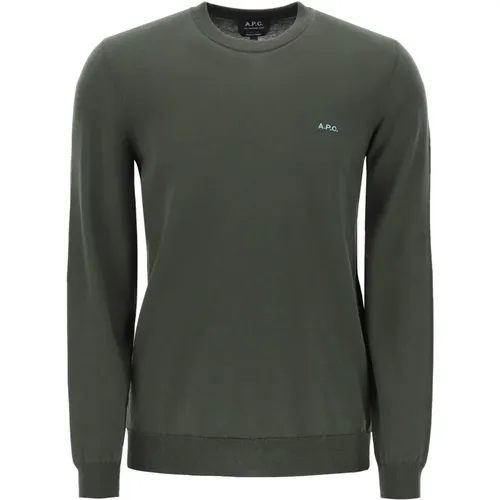 Mayeul Cotton Crewneck Pullover , male, Sizes: L, S, XL - A.p.c. - Modalova