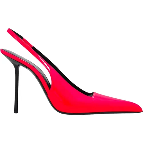 Rosa Leder Pumps Ss22 Saint Laurent - Saint Laurent - Modalova