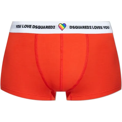 Boxershorts mit Logo , Herren, Größe: S - Dsquared2 - Modalova