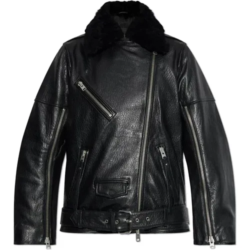 Lederjacke Vendra , Damen, Größe: L - AllSaints - Modalova