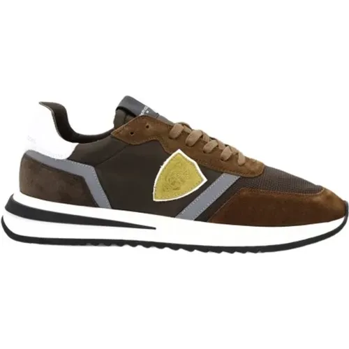 Braune Tropez 2.1 Low Top Sneakers , Herren, Größe: 42 EU - Philippe Model - Modalova