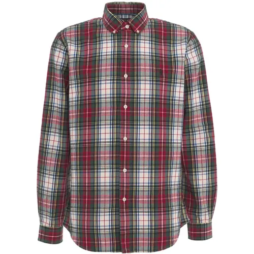 Red Check Print Shirt Aw24 , male, Sizes: XL - Ralph Lauren - Modalova