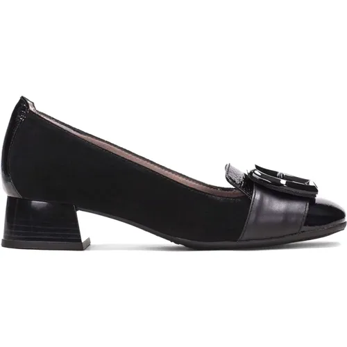 Block Heel Ballerina with Maxi Buckle Trim , female, Sizes: 7 UK - Hispanitas - Modalova