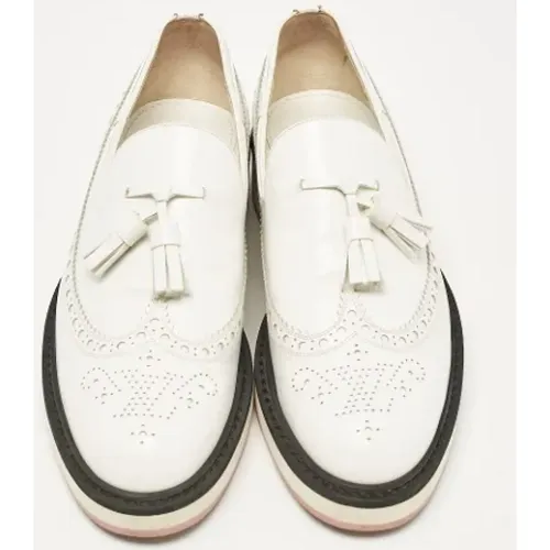 Pre-owned Leather flats , female, Sizes: 4 1/2 UK - Louis Vuitton Vintage - Modalova