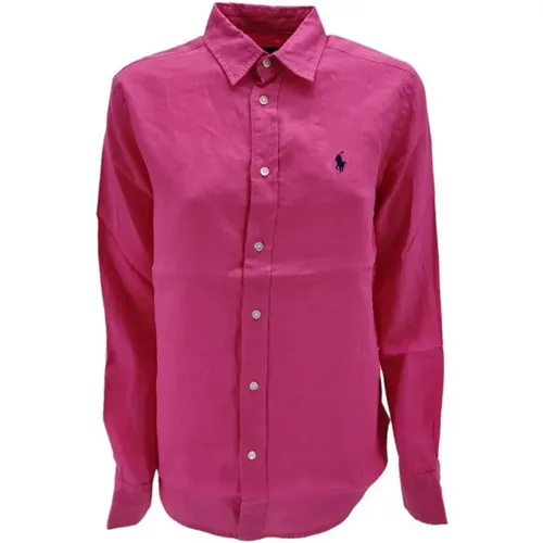Fuchsia Shirts for Women , female, Sizes: L, XS, S, 2XS, M - Ralph Lauren - Modalova