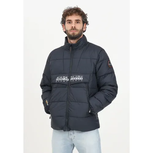 Schwarze Rainforest Pufferjacke Herren , Herren, Größe: L - Napapijri - Modalova