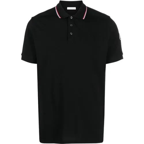 Trim Collar Polo Shirt , male, Sizes: L - Moncler - Modalova
