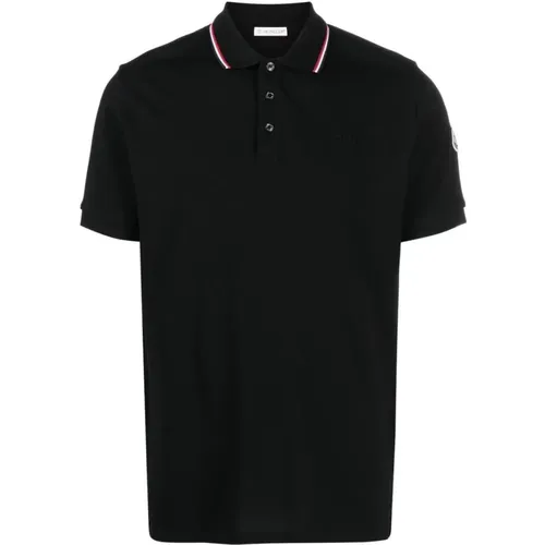 Trim Collar Polo Shirt , male, Sizes: M - Moncler - Modalova