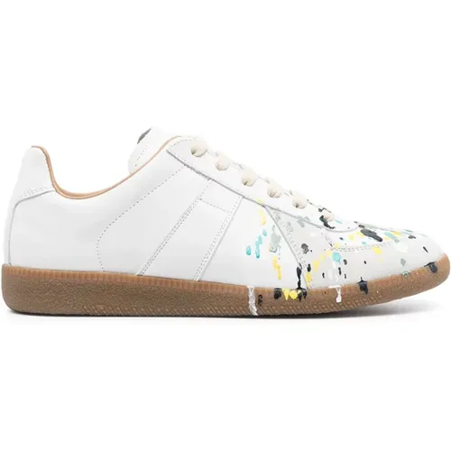 Farbspritzer Sneakers , Damen, Größe: 37 1/2 EU - Maison Margiela - Modalova