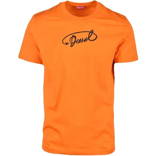 Baumwoll T-shirt , Herren, Größe: XL - Diesel - Modalova