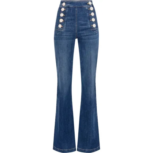 Jeans , female, Sizes: W28, W26, W29, W27 - Elisabetta Franchi - Modalova