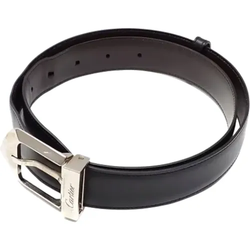 Pre-owned Leather belts , male, Sizes: ONE SIZE - Cartier Vintage - Modalova